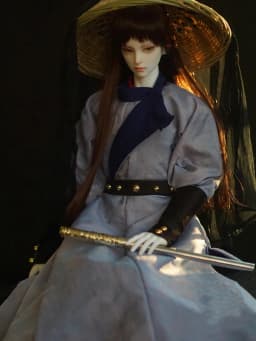 1/6 Figure Doll 1/4 1/3 Scale BJD Hanfu Hat Ancient Costume Samurai Hat Accessories For YOSD MSD SD13 SSDF Uncle Doll A1564