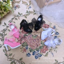 60CM BJD Doll Shoes PU Leather Singles 1/3 BJD Leather Single Shoes Leather Sandles Doll Accessories for 60cm Doll