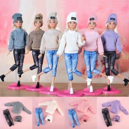 Doll Casual Wear Clothes Shoes Hats Sweaters Pants Handmade Girl Doll Wearing Set For 29~32cm Doll Clothes Accessories DIY Toys