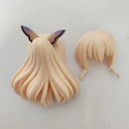 GSC hair clay human hair OB11 white mold doll accessories