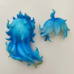 GSC hair clay human hair OB11 white mold doll accessories