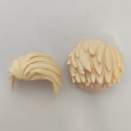 GSC hair clay human hair OB11 white mold doll accessories