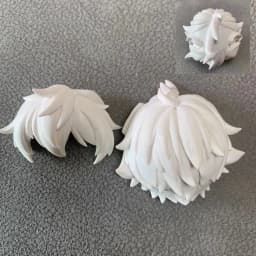 GSC hair clay human hair OB11 white mold doll accessories