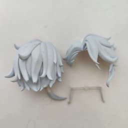 GSC hair clay human hair OB11 white mold doll accessories