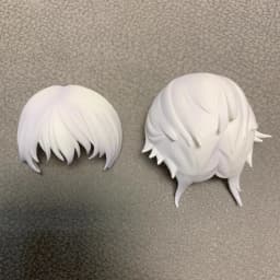 GSC hair clay human hair OB11 white mold doll accessories