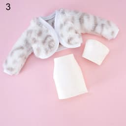 30CM Doll Clothes Suit Fashion Tops Fur Coat Elegant Fishtail Dress Sexy Vest Hip Wrap Skirt For 1/6 Bjd Dolls Accessories Toys