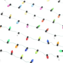 1m 1/12 Scale Dollhouse Miniature A String of multi-coloured Plastic Christmas Lights Fake Lights For Doll House Decor Kids Toys