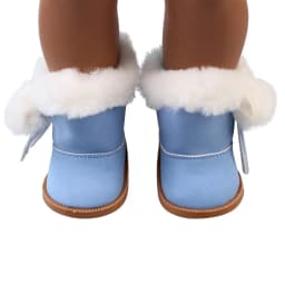 7.5cm Length Plush Snow Boots For 18 Inches American Doll Accessories Baby Doll Festival Shoes Gift For Our Generation Dolls