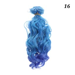 15*100cm Heat Resistant Fiber Curly Hair Piece for 1/3 1/4 1/6 1/12 Dolls DIY Hair Wigs Handmade Hair Wefts Doll Accessories
