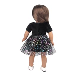 Black Doll Mesh Skirt,Dress, Princess Skirt,Prom Skirt Clothes For American 18 Inch& OG,43 cm Baby New Born Girl Doll Toy