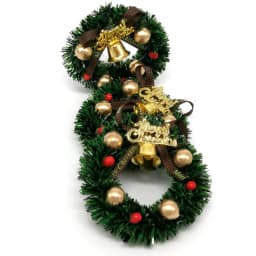 1 Pcs 6CM Miniature Wreath Doll House Christmas Tree Wall Decoration Accessories