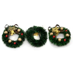 1 Pcs 6CM Miniature Wreath Doll House Christmas Tree Wall Decoration Accessories