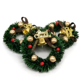 1 Pcs 6CM Miniature Wreath Doll House Christmas Tree Wall Decoration Accessories