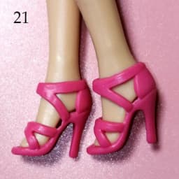 1 Pair 30cm Doll High-heel Shoe Fashion Female Doll Boots Plastic Doll Colorful High Heels Shoes 1/6 Dolls Accessories