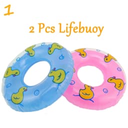 1Pcs Mini Doll Swimming Buoy Ring Toys Summer DIY Bathing Float Lifebelt Dollhouse Accessories for Barbie Doll random color