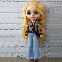 Fit for Blythe Doll Clothes Fur Coat Skirt for Ob24 Ob22 Azone Doll Winter Outfit Stocking