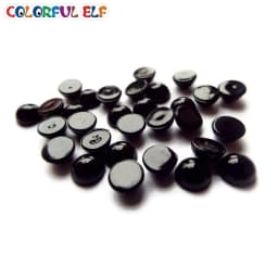 Wholesale Black Eyes Flat Back 4mm/5mm/6mm/8mm/10mm/12mm Animal Plastic Eyes Craft Teddy Bear Eyes For Amigurumi Crochet Doll