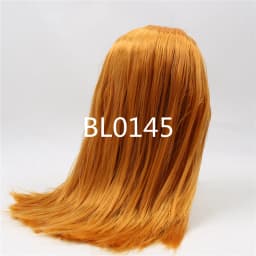 DBS blyth doll icy RBL scalp wigs orange hair straight hair short hair DIY anime wig for custom doll