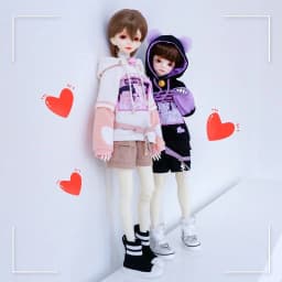 New 1/6 1/4 1/3 BJD Doll Clothes Cute Cat Sweater Hoodie Jacket for Big 1/6, Yosd, 60 30cm Doll Clothes BJD SD Doll Accessories