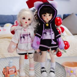New 1/6 1/4 1/3 BJD Doll Clothes Cute Cat Sweater Hoodie Jacket for Big 1/6, Yosd, 60 30cm Doll Clothes BJD SD Doll Accessories