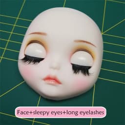 ICY DBS Blyth doll Customized Face including the back plate and screws matte skin lips carve eyebrow