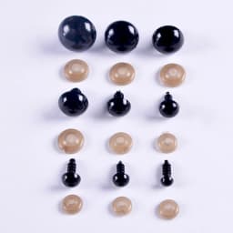 100pcs Black Eyeball Doll Accessories Black Plastic Crafts Eyes For Toys 6-14mm DIY Funny Toy Eyes Accessories For Animal Dolls