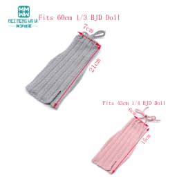 Doll Clothes Fashion Halter Slit Knit Skirt Sweater Coat Fit 43-60cm 1/4 /3 BJD DD SD13 Doll Accessories Girl Gift