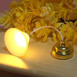 Kid’s Realistic Dollhouse Furniture Chandelier Light Preschool Pretend Play Sand Table Toy Scaled Model LED Ceiling Lamp