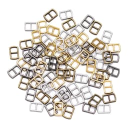 20pcs Newest 4.5mm Mini Ultra-small Metal Tri-glide Belt Buckle Doll Bags Buckles Doll Clothes Buttons Shoes Sewing Accessories