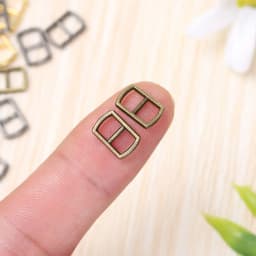 20pcs Newest 4.5mm Mini Ultra-small Metal Tri-glide Belt Buckle Doll Bags Buckles Doll Clothes Buttons Shoes Sewing Accessories