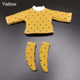 Obitsu 11 Clothes Suit Tops Bottoming Shirt Cotton Dot Blouse Mini Socks For for Joint OB11 Dolls Accessories Kids Toys