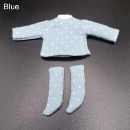 Obitsu 11 Clothes Suit Tops Bottoming Shirt Cotton Dot Blouse Mini Socks For for Joint OB11 Dolls Accessories Kids Toys