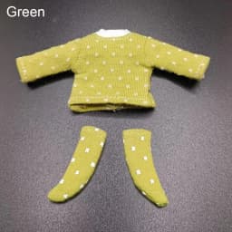 Obitsu 11 Clothes Suit Tops Bottoming Shirt Cotton Dot Blouse Mini Socks For for Joint OB11 Dolls Accessories Kids Toys