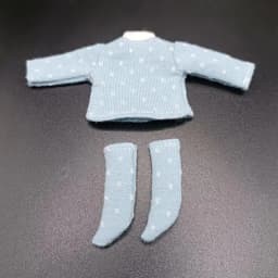 Obitsu 11 Clothes Suit Tops Bottoming Shirt Cotton Dot Blouse Mini Socks For for Joint OB11 Dolls Accessories Kids Toys