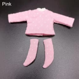 Obitsu 11 Clothes Suit Tops Bottoming Shirt Cotton Dot Blouse Mini Socks For for Joint OB11 Dolls Accessories Kids Toys
