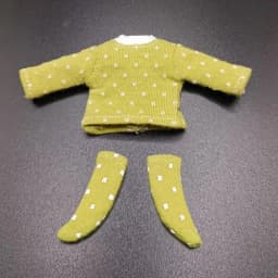 Obitsu 11 Clothes Suit Tops Bottoming Shirt Cotton Dot Blouse Mini Socks For for Joint OB11 Dolls Accessories Kids Toys