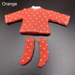 Obitsu 11 Clothes Suit Tops Bottoming Shirt Cotton Dot Blouse Mini Socks For for Joint OB11 Dolls Accessories Kids Toys