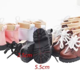 5.5*2.6cm Doll Leather Shoes Clothes Accessories For 20cm Cotton Dolls for EXO Idol Doll Casual Wear Shoes Fashion DIY Doll Toys