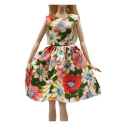 New 30cm 1/6 3 colors floral dress Daily Wear Doll Accessories Clothes for Barbies doll