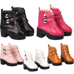 Fashion High-quality 7cm Hand Made High Heel Shoes For 1/3 BJD Dolls Cute Boots For 60cm SD Dolls Accessores Toy