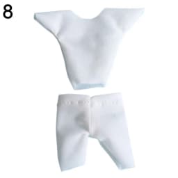 Ob11 Doll Clothes White Shirt Casual Wear T-shirt Tops Leggings For 1/12Bjd Dolls Accessories Obitsu11 Clothes Kids Toys
