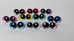 20PCS/lot 16mm 18mm 20mm 25mm 30mm Cartoon 3D glitter toy eyes funny doll eyes With washer FOR PLUSH CRAFT