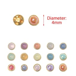 20/40 Pcs 4mm Mini Doll Buttons Ultra-small Pearl Buckle Belt Buckle Doll Shoes Buckle DIY Doll Clothing Buckles Accessories