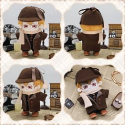 1Set 20cm Cotton Doll Windbreaker Hat Clothes Fashion Doll Overall Suit Casual Wears Suits Plush Idol Dolls Clothes Accessories