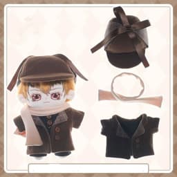 1Set 20cm Cotton Doll Windbreaker Hat Clothes Fashion Doll Overall Suit Casual Wears Suits Plush Idol Dolls Clothes Accessories