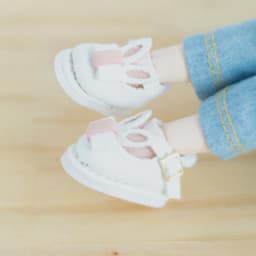 Ob11 Dolls Bunny Shoes Accessories Cute Rabbit Pink White Doll Shoes With Rabbit Ear For Ob11,Obitsu 11,Molly, Gsc,1/12 Bjd Doll
