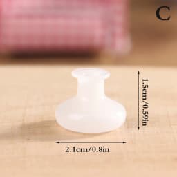 24 Styles 1/12 Lovely Miniature Dollhouse Glass Vase Mini Flower Vase for Doll House Furniture Decoration Accessories