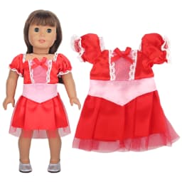 Cute Princess Doll Dress Clothes For American 18 Inch Girl Dolls Bow Skirt For 43cm Baby New Born&OG,Life Girl Doll KId's Gift