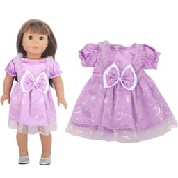 Cute Princess Doll Dress Clothes For American 18 Inch Girl Dolls Bow Skirt For 43cm Baby New Born&OG,Life Girl Doll KId's Gift