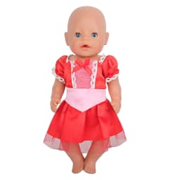 Cute Princess Doll Dress Clothes For American 18 Inch Girl Dolls Bow Skirt For 43cm Baby New Born&OG,Life Girl Doll KId's Gift